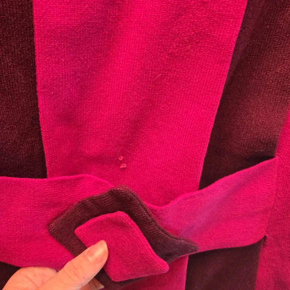 Vintage Roupe Rouge Toronto Wool Dress | 80s–90s Colorblock Statement - Picture 4 of 8